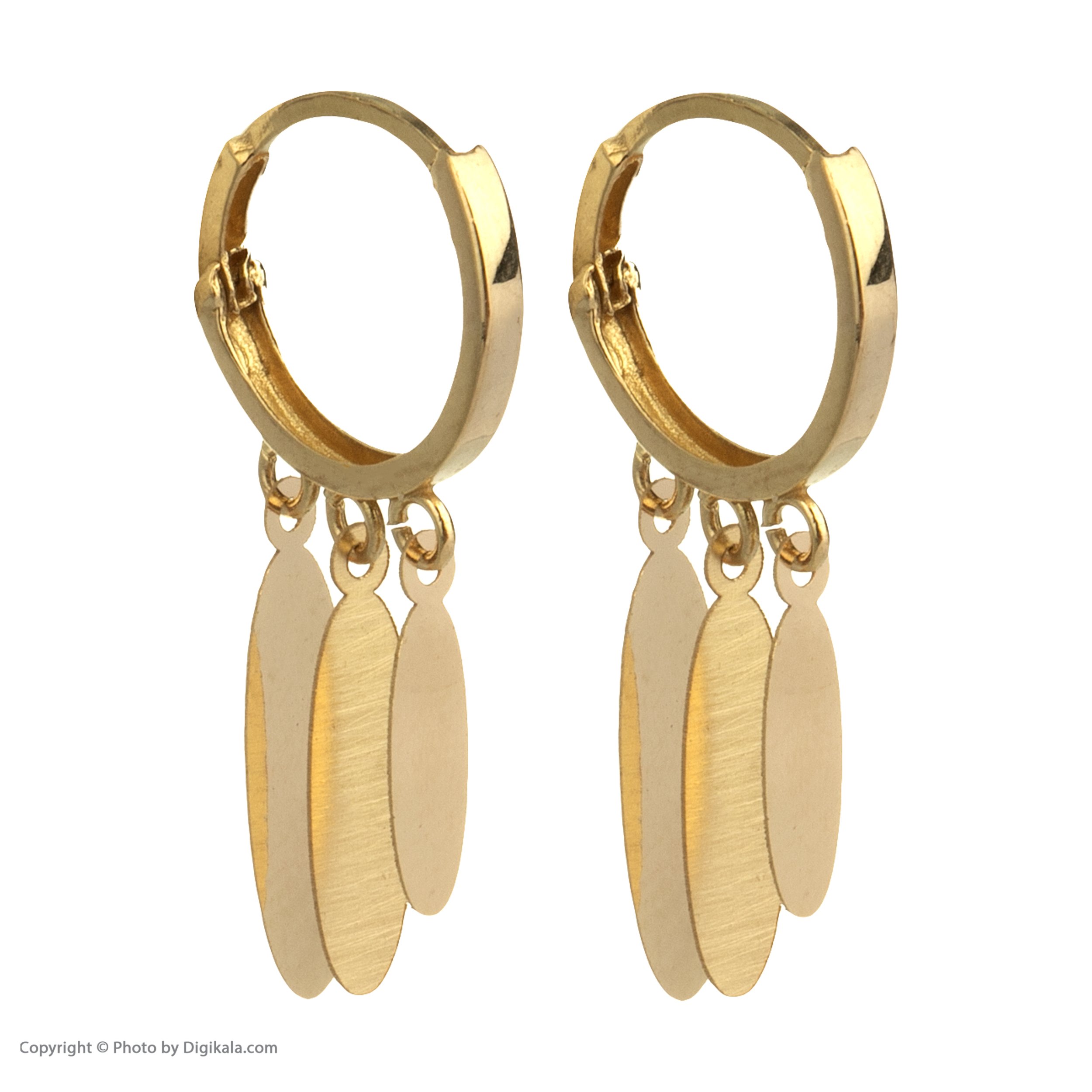 گوشواره طلا 18 عیار زنانه گالری یارطلا کد AG27-8 — تصویر 4 از 8
