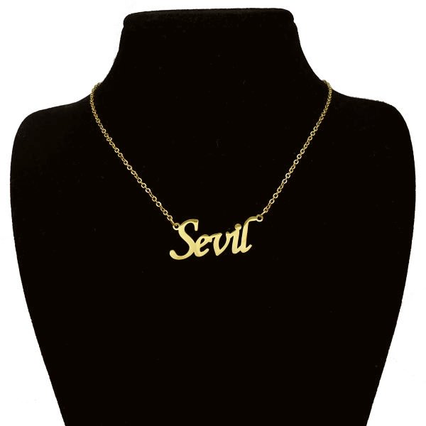 گردنبند طلا 18 عیار زنانه طرح سویل کد UN0052 — تصویر 1 از 3