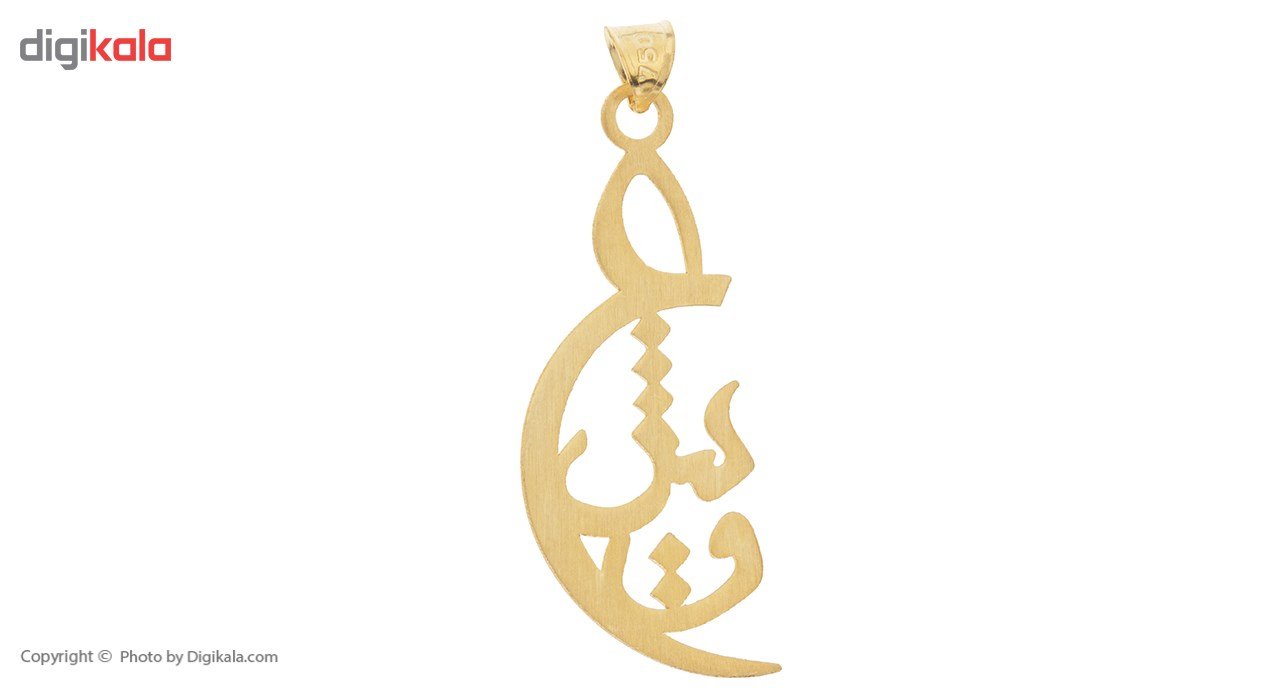 آویز گردنبند طلا 18 عیار زنانه رزا مدل N101 — تصویر 2 از 3