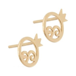 نیم ست طلا 18 عیار طرح انار کد MG04 — تصویر 4 از 4
