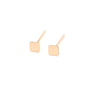 گوشواره طلا 18 عیار زنانه طرح مربع مدل GE016 — تصویر 2 از 2