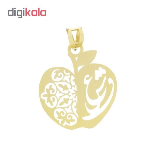 آویز گردنبند طلا 18 عیار زنانه طرح عشق کد UN0102 — تصویر 2 از 3