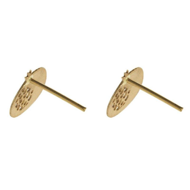 نیم ست طلا 18 عیار زنانه مدل انار کد GH6353 — تصویر 2 از 4