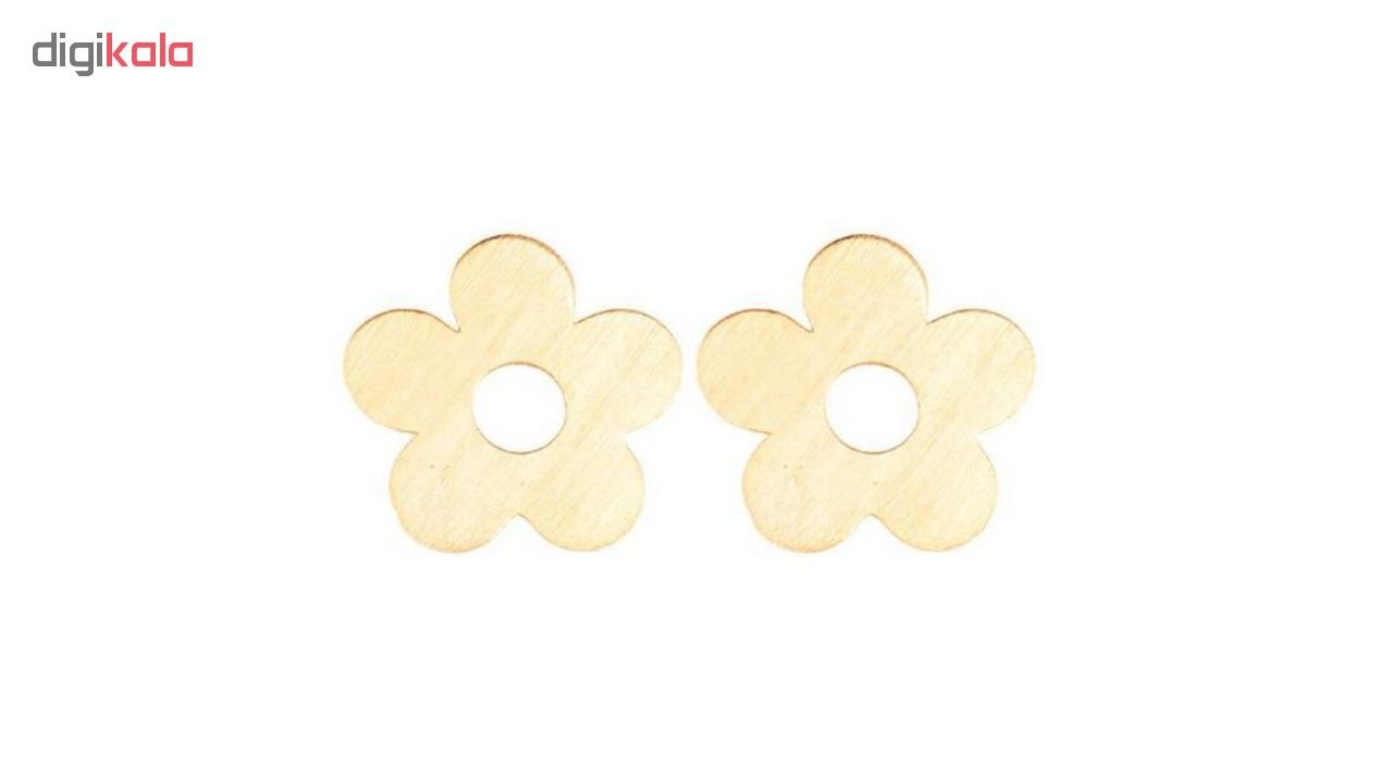 گوشواره طلا 18عیار زنانه الن مدل EL153 — تصویر 2 از 4