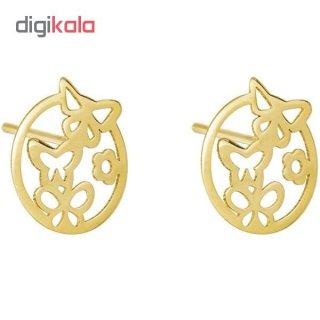نیم ست طلا 18 عیار زنانه طرح پروانه کد SG570 — تصویر 6 از 6