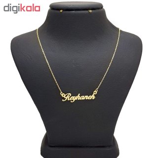گردنبند طلا 18 عیار زنانه زرلوکس طرح اسم ریحانه کد zr01 — تصویر 3 از 3