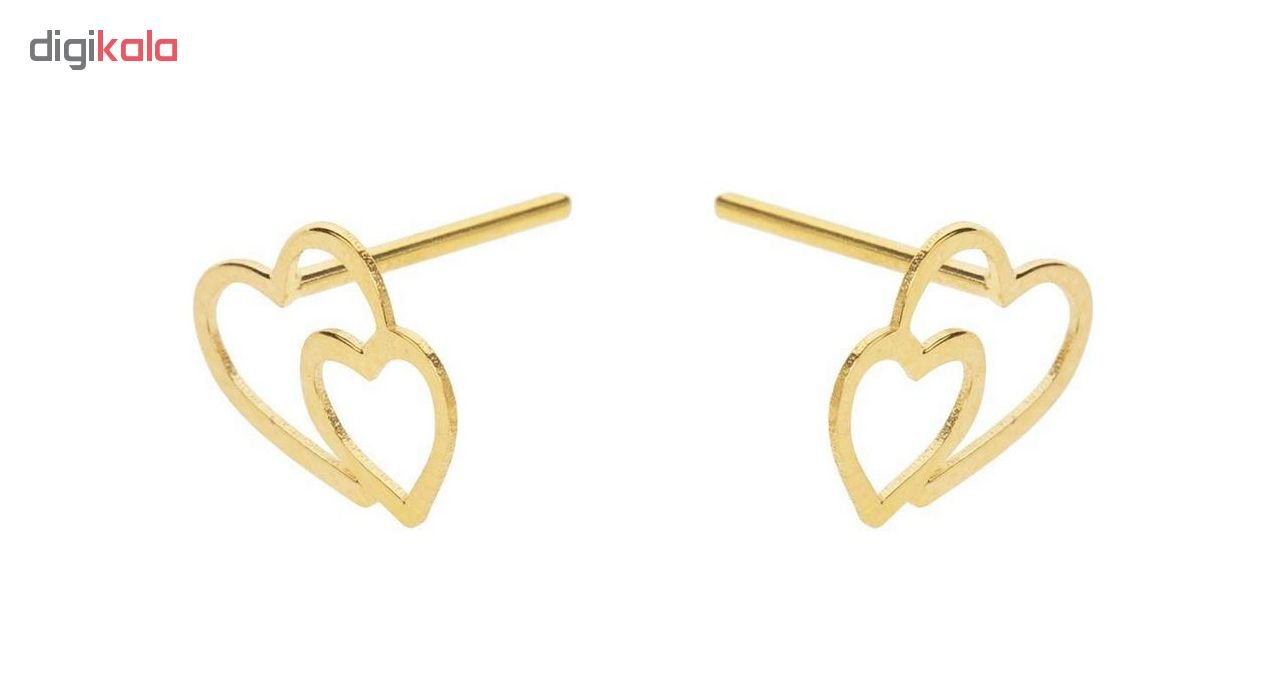 گوشواره طلا 18عیار الن مدل EL149 — تصویر 4 از 5
