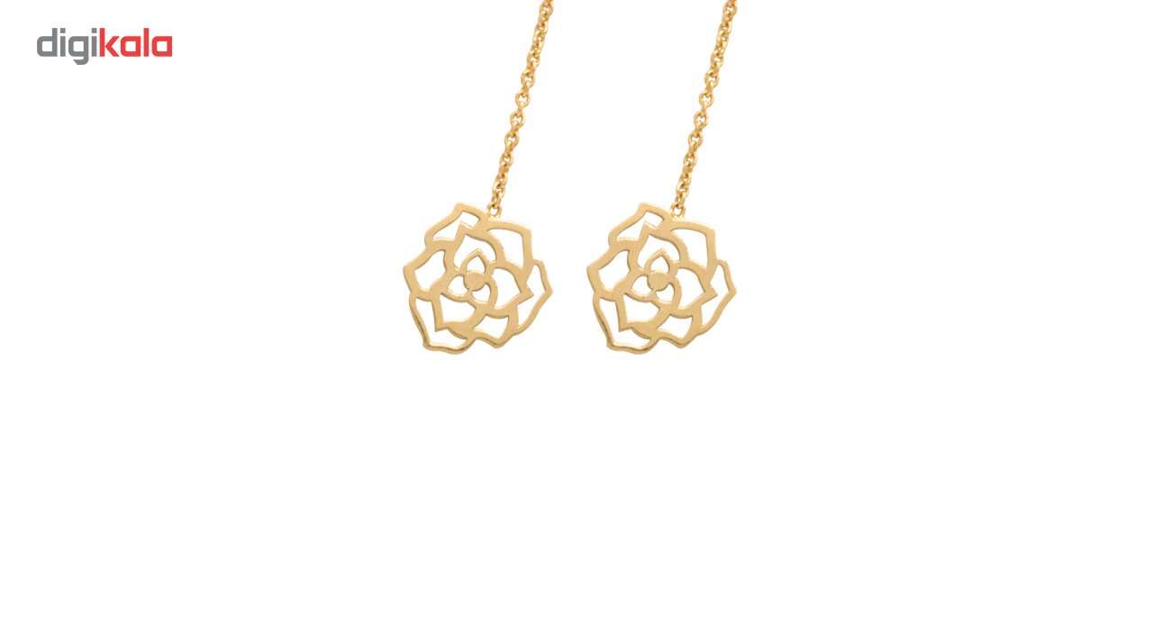 گوشواره طلا 18 عیار سپیده گالری کد SE0025 — تصویر 3 از 4