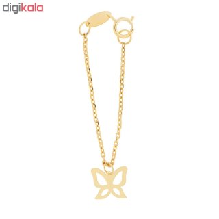 آویز ساعت طلا 18 عیار زنانه طرح پروانه کد SG499 — تصویر 2 از 2