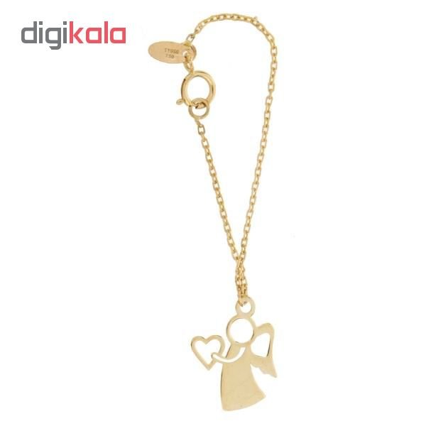 آویز ساعت طلا 18 عیار زنانه طرح فرشته کد UNW005 — تصویر 2 از 3