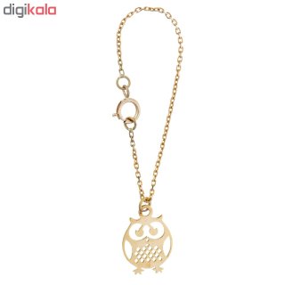 آویز ساعت طلا 18 عیار زنانه طرح جغد کد SG362 — تصویر 2 از 2