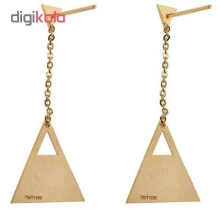 گوشواره طلا 18عیار مدل sw — تصویر 2 از 2