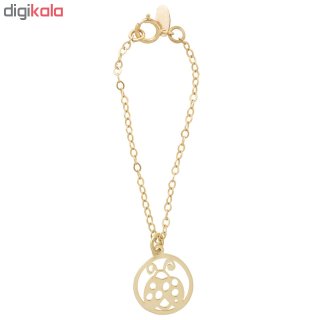 آویز ساعت طلا 18 عیار زنانه طرح کفشدوزک کد SG434 — تصویر 2 از 2