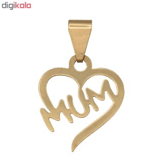 آویز گردنبند طلا 18 عیار زنانه طرح مادر کد 208M38 — تصویر 3 از 3