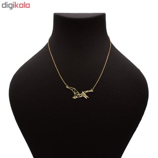 گردنبند طلا 18 عیار زنانه طرح پرنده کد 688M385 — تصویر 2 از 2