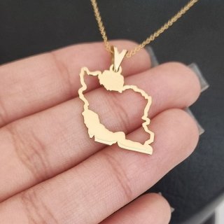 گردنبند طلا 18 عیار زنانه با زنجیر حلقه‌ای (فلامینگو) نیکان گلد مدل ایران — تصویر 3 از 3