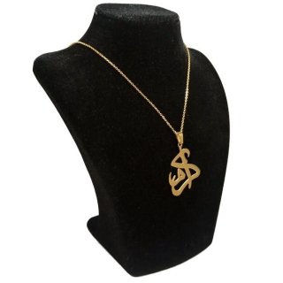 گردنبند طلا 18 عیار زنانه طرح اکرم کد UN0147 — تصویر 3 از 3