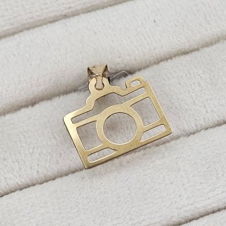 آویز گردنبند طلا 18 عیار زنانه مدل دوربین عکاسی — تصویر 2 از 2