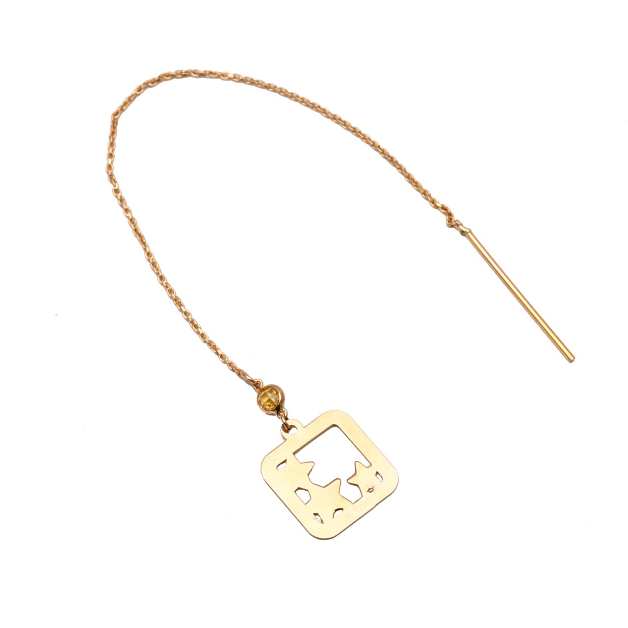 گوشواره طلا 18 عیار کد N127 — تصویر 1 از 2