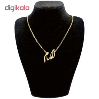 گردنبند طلا 18 عیار زنانه طرح الهام کد UN0013 — تصویر 2 از 2