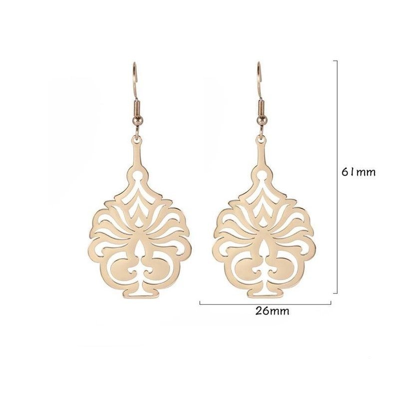 گوشواره طلا 18 عیار زنانه قیراط کد GH3679 — تصویر 3 از 4