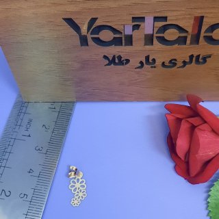 آویز گردنبند طلا 18 عیار زنانه گالری یارطلا مدل گل سه پر کد PLL22 — تصویر 4 از 4