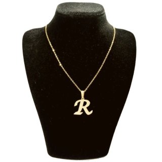 گردنبند طلا 18عیار زنانه طرح R کد UN0137 — تصویر 2 از 2