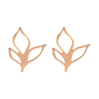گوشواره میخی طلا 18 عیار زنانه نیکان گلد مدل گل 4678 — تصویر 2 از 3