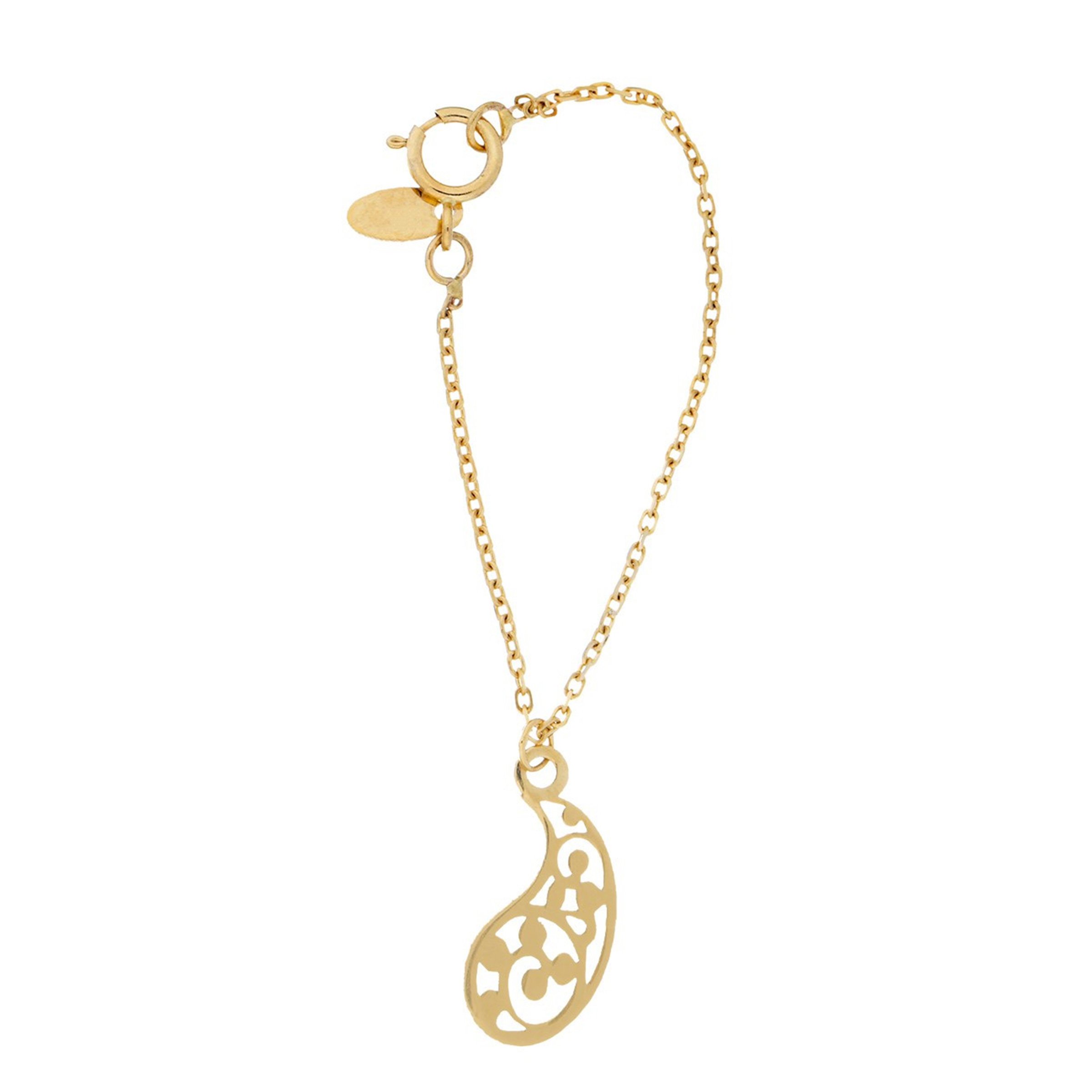 آویز ساعت طلا 18 عیار زنانه طرح بته جغه کد SG421 — تصویر 1 از 2