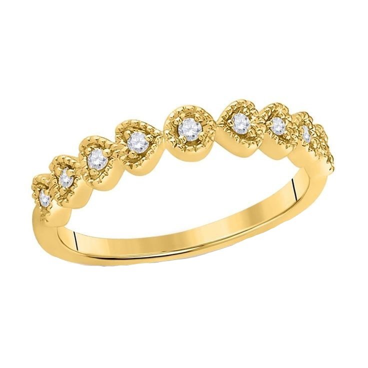 انگشتر طلا 18 عیار زنانه قیراط مدل قلب کد GH5161 — تصویر 1 از 3