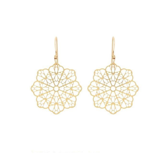 گوشواره طلا 18 عیار زنانه قیراط کد GH3663 — تصویر 2 از 3
