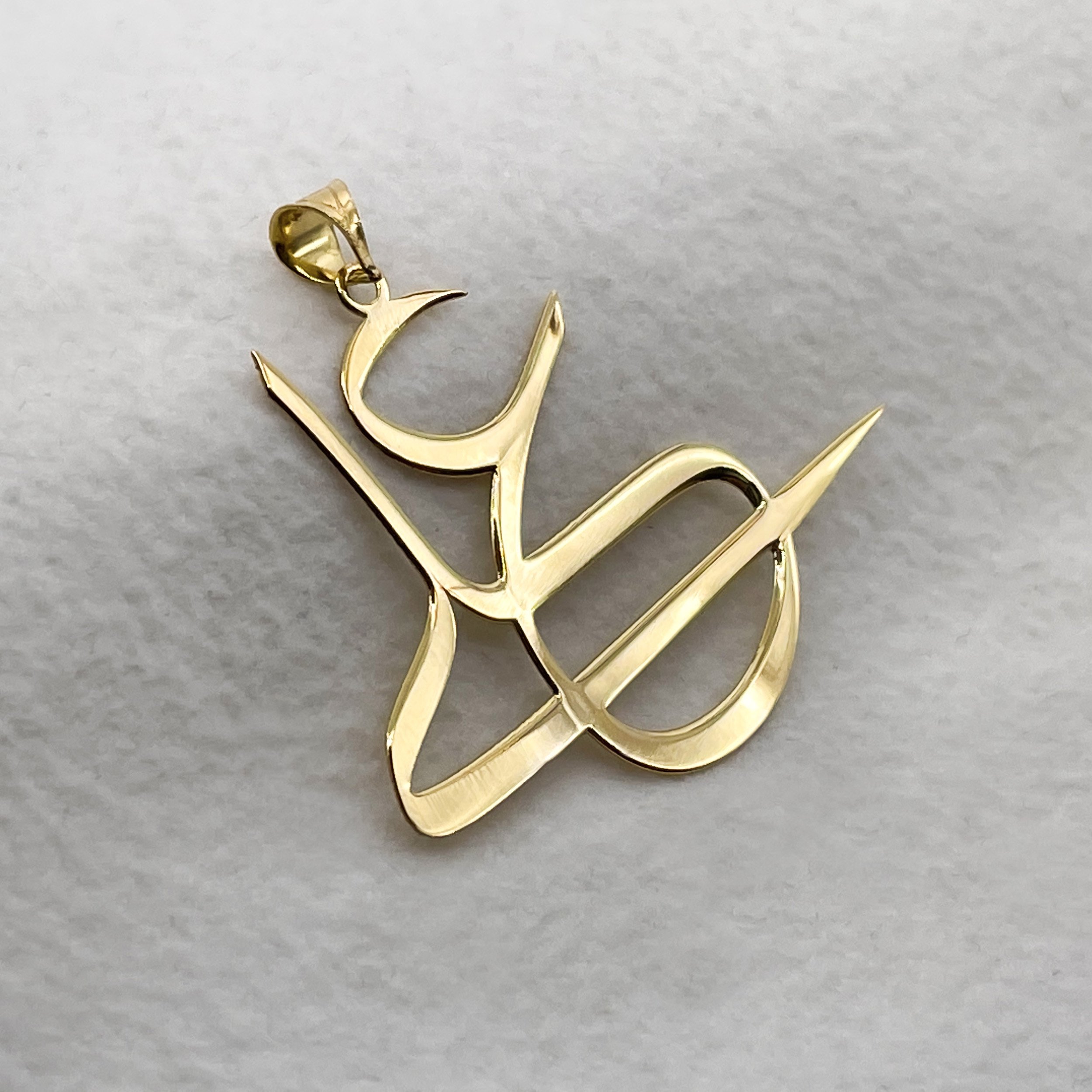 آویز گردنبند طلا 18 عیار زنانه مدل YNA34 — تصویر 4 از 6