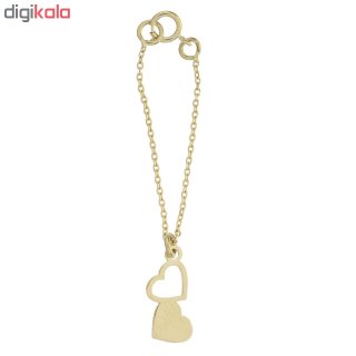 آویز ساعت طلا 18 عیار زنانه طرح قلب کد SG522 — تصویر 2 از 2