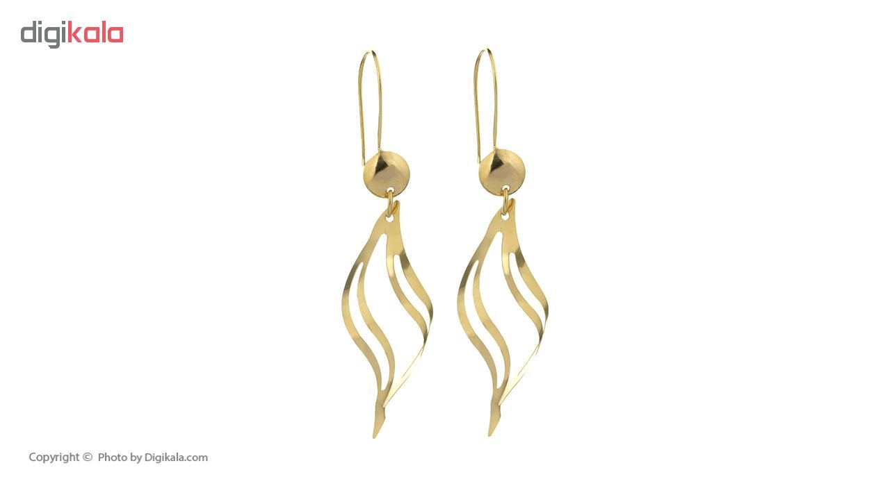 گوشواره طلا 18 عیار زنانه گالری گیرا کد 112 — تصویر 4 از 6