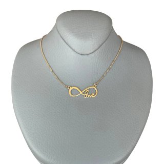 گردنبند طلا 18 عیار زنانه با زنجیر حلقه‌ای (فلامینگو) نیکان گلد مدل بی نهایت 688 — تصویر 1 از 2