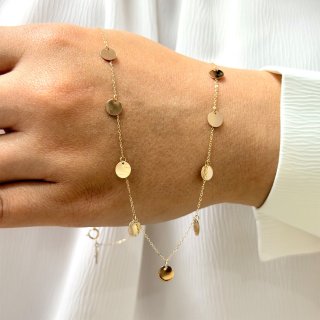 گردنبند طلا 18 عیار زنانه با زنجیر حلقه‌ای (فلامینگو) نیکان گلد مدل NK456 — تصویر 7 از 7