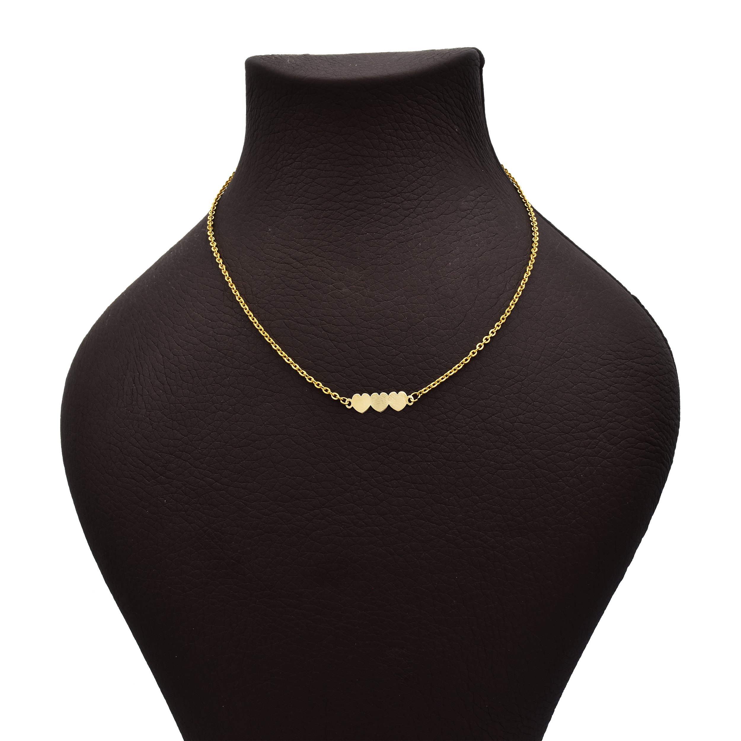 گردنبند طلا 18 عیار زنانه آرشا گالری طرح قلب کد 430A2489 — تصویر 1 از 5