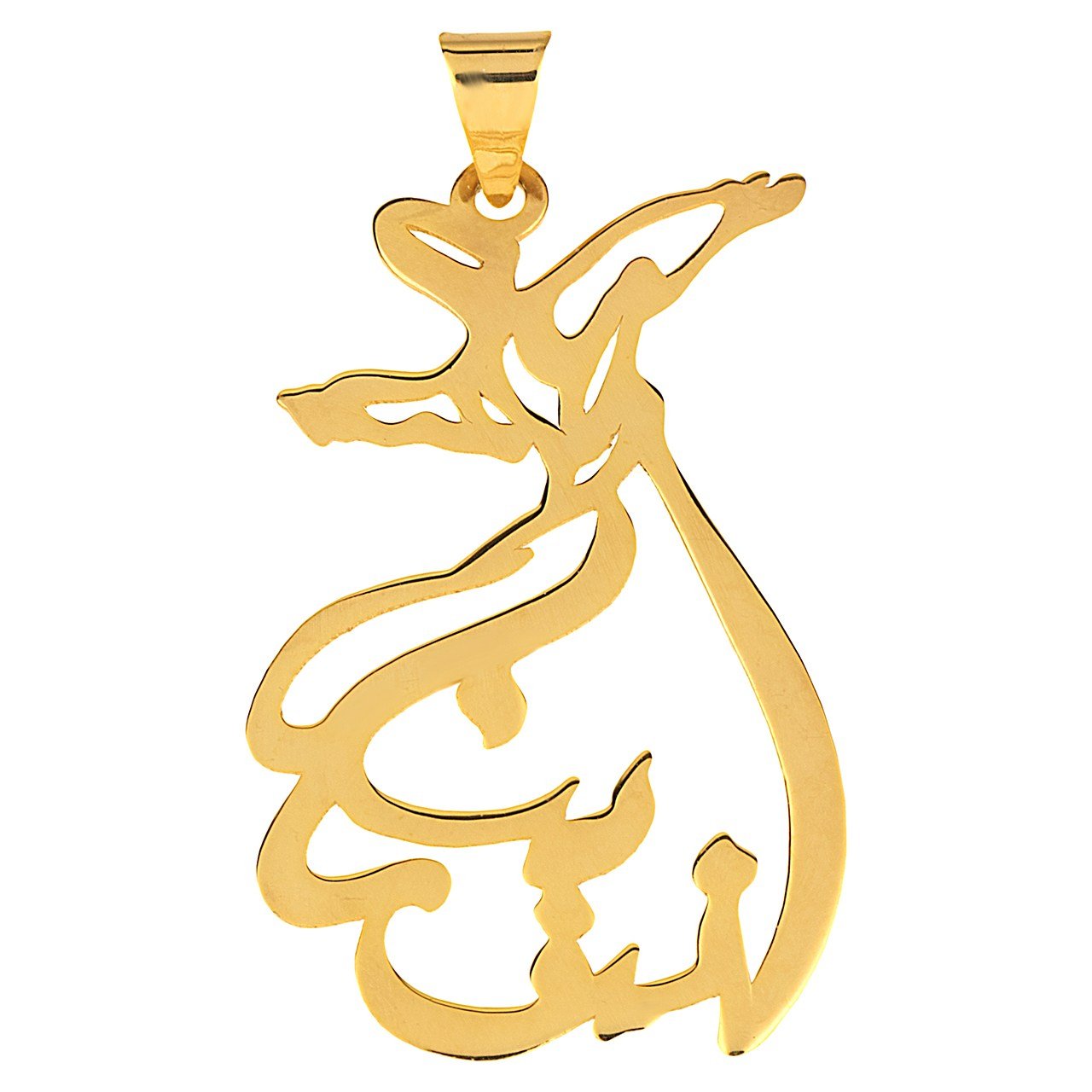 آویز گردنبند 18 عیار آریاگلد مدل R117 — تصویر 1 از 2