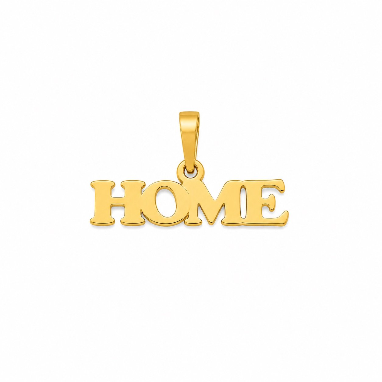 آویز گردنبند طلا 18 عیار زنانه گلدینا طرح HOME — تصویر 1 از 3