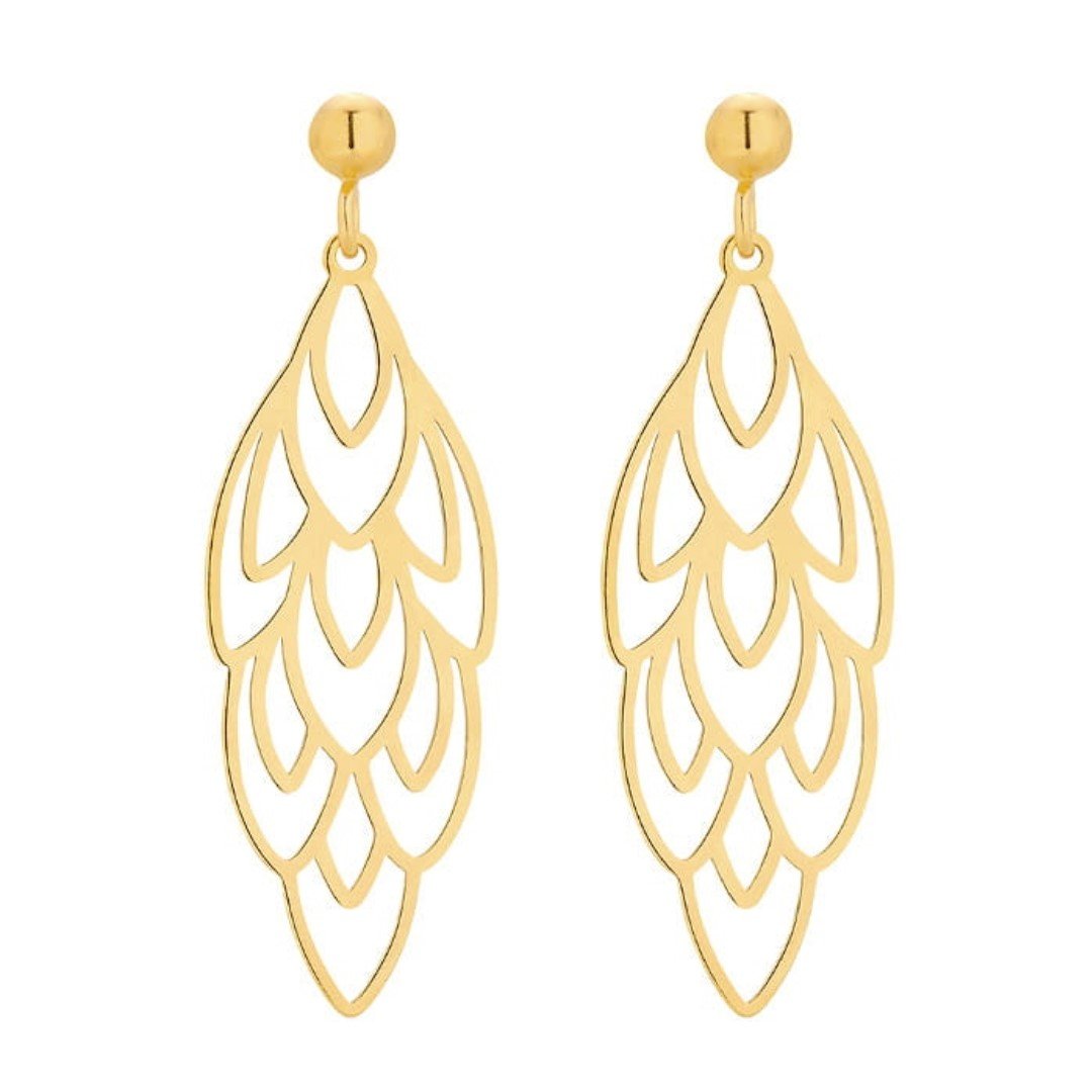 گوشواره طلا 18 عیار زنانه قیراط کد GH3323 — تصویر 2 از 4