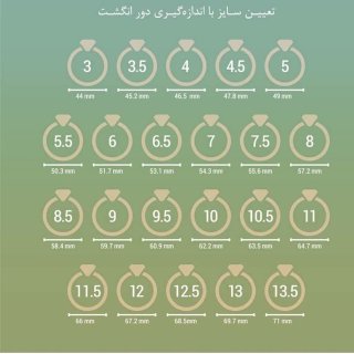 انگشتر طلا 18 عیار زنانه مدل T1677 — تصویر 3 از 4