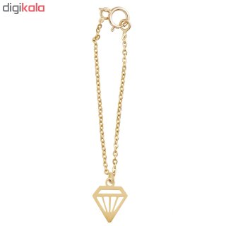آویز ساعت طلا 18 عیار زنانه طرح الماس کد SG414 — تصویر 2 از 2