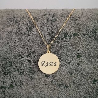 گردنبند طلا 18 عیار زنانه با زنجیر حلقه‌ای (فلامینگو) نیکان گلد مدل رستا — تصویر 3 از 3