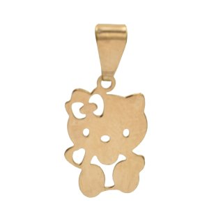 آویز گردنبند طلا 18 عیار دخترانه مدل کیتی  P358 — تصویر 2 از 2