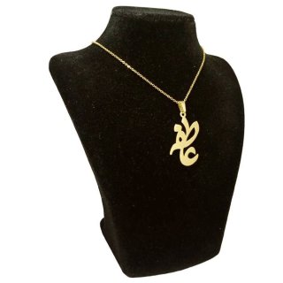 گردنبند طلا 18 عیار زنانه طرح عاطفه کد UN0146 — تصویر 3 از 3
