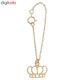 آویز ساعت طلا 18 عیار زنانه طرح تاج کد SG395 — تصویر 2 از 2
