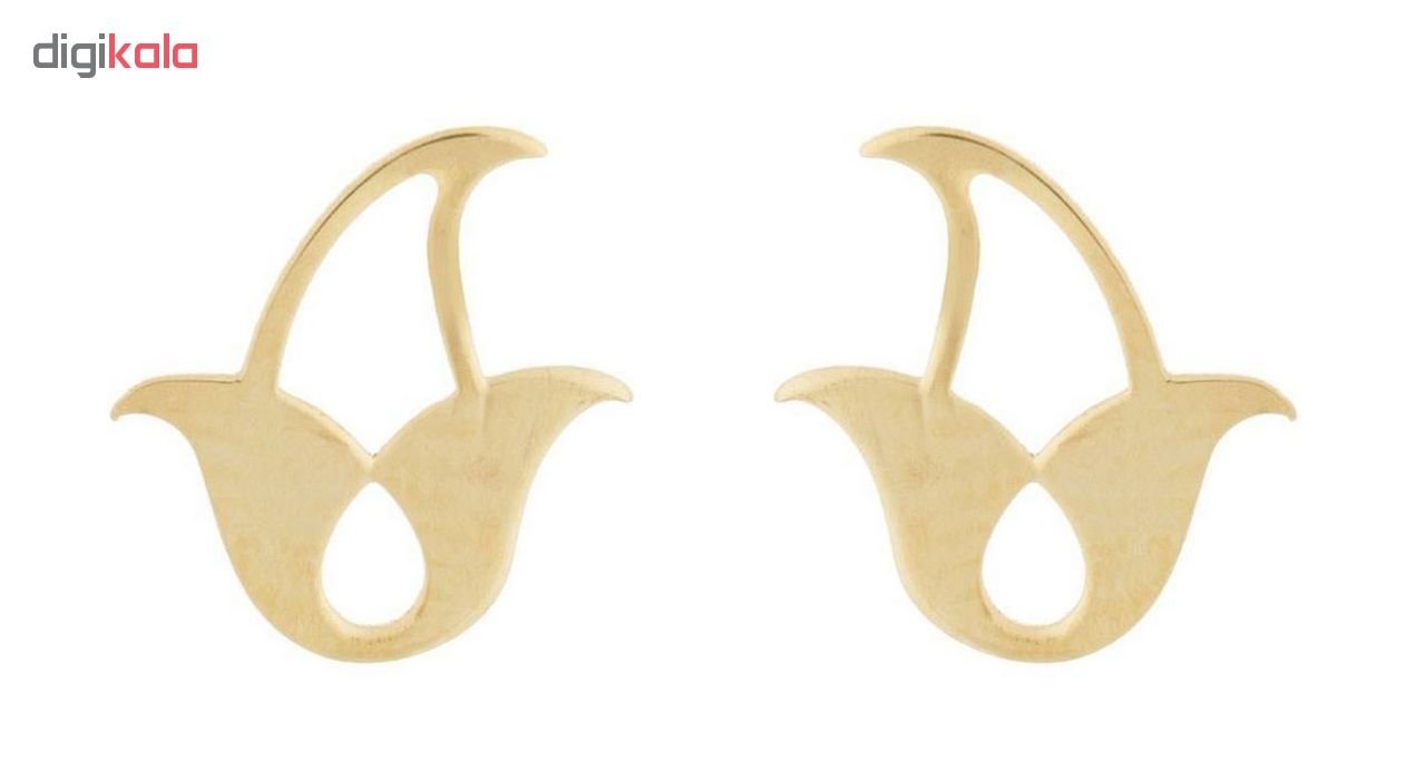 گوشواره طلا 18عیار الن نار مدل EL75 — تصویر 2 از 5