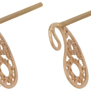 گوشواره طلا 18 عیار درنیکا مدل De5008 — تصویر 4 از 4