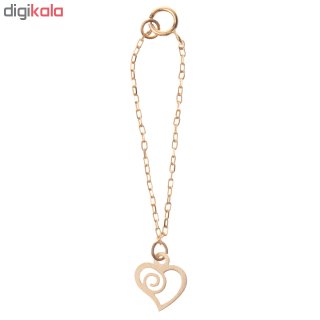 آویز ساعت طلا 18 عیار زنانه طرح قلب کد SG484 — تصویر 2 از 2