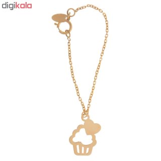 آویز ساعت طلا 18 عیار زنانه طرح بستنی کد SG544 — تصویر 2 از 2
